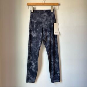 lululemon Align Pant 25” Dynamic Dye Pitch Grey Graphite Grey Size 4 NWT